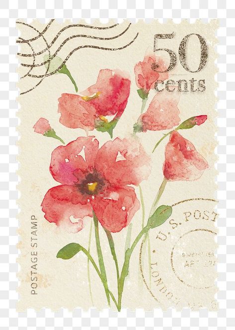 Vintage Stamp Aesthetic, Aesthetic Pictures For Journaling, Sticker Vintage Aesthetic, Vintage Flowers Stickers, Stamps Aesthetic, Stamp Aesthetic, Pretty Stamps, Personal Wallpaper, Watercolour Stickers