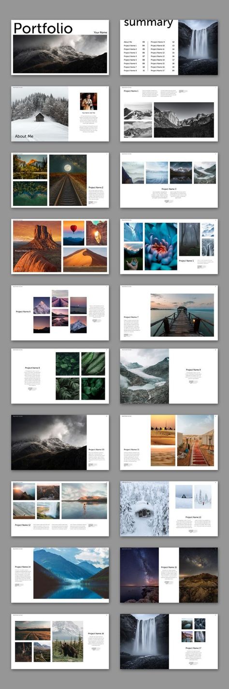 Digital Magazine Layout, Photography Portfolio Layout, Portfolio Layout Template, Photography Portfolio Template, Adobe Indesign Templates, Photobook Layout, Photography Brochure, 포트폴리오 레이아웃, Portfolio Design Layout