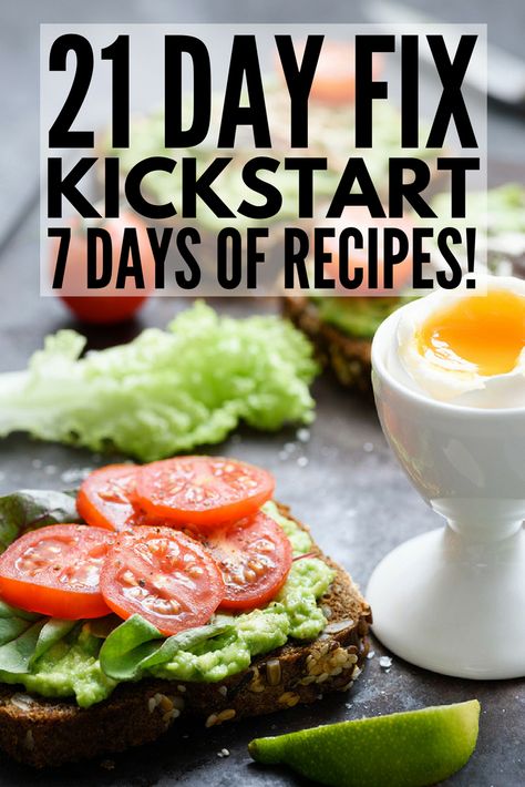 21 Day Fix Meal Plan for Beginners | Get started with the 21 Day Fix Diet TODAY with this comprehensive guide, which includes the foods you can and cannot eat, food prep basics, and a simple 7-day meal plan with easy recipes to make week 1 a success! We have easy-to-make breakfast, lunch, dinner, and snack recipes you’ll love, and with the aide of your 21 Day Fix containers, losing weight will never taste so good! #21dayfix #21dayfixrecipes #weightloss #healthymeals #cleaneating 21 Day Meal Plan, 21 Day Fix Diet, 21 Day Fix Meal Plan, Meal Plan For Beginners, Beachbody Recipes, Living Better, Overnight Oat, 7 Day Meal Plan, 21 Day Fix Meals