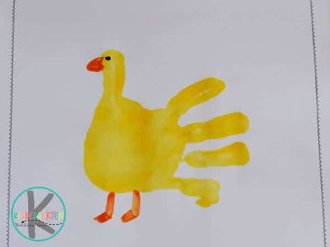 D Is For Duck, Letter D Crafts, Duck Crafts, Abc Crafts, Toddler Art Projects, Farm Crafts, Alphabet Crafts, Daycare Activities, Handprint Craft