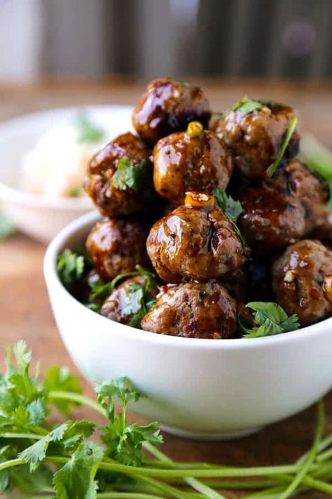 Beef Meatballs (Vietnamese) | Pickled Plum Food And Drinks Hoisin Dipping Sauce, Vietnamese Beef, Mapo Tofu, Beef Meatballs, Vietnamese Cuisine, Vietnamese Recipes, Asian Cooking, Meatball Recipes, Beef Dishes