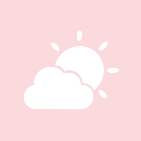 Pastel Pink Icons:), Weather Icons, Cute App, Iphone Photo App, Iphone Wallpaper App, Phone Organization, Pink Wallpaper Iphone, Ios Icon, Phone Icon