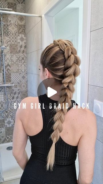 Gym Braid Hairstyles, Easy Dance Competition Hairstyles, Basketball Hair Style, Sports Mom Hairstyles, Sporty Updos For Long Hair, Sports Updos, Mma Hairstyles For Women, Easy Sporty Hairstyles No Braids, Wrestling Hairstyles For Women