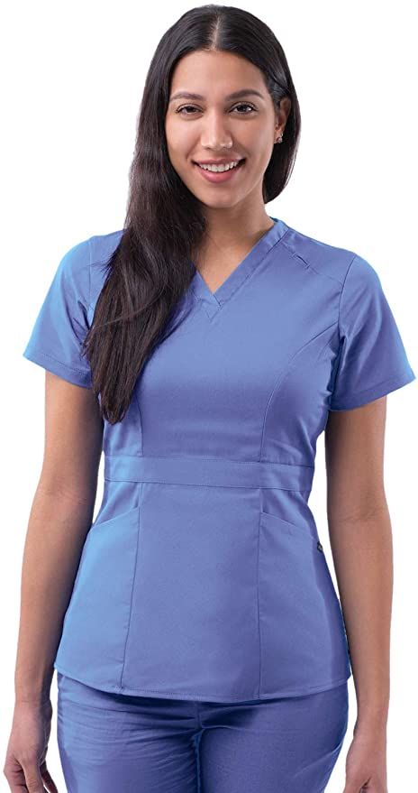 Stylish Scrubs For Women Plus Size, Fitted Scrubs For Women, Scrub Suits Design For Women, Scrubs Uniform Fashion, Scrub Suit Design, Nurse Fashion Scrubs, Nurse Outfit Scrubs, Medical Scrubs Fashion, Scrubs For Women