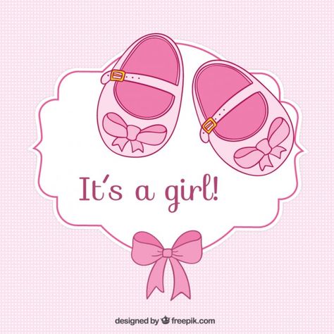 It's Baby Girl, Its Baby Girl, It's A Baby Girl, Dibujos Baby Shower, Imprimibles Baby Shower, Scrapbook Bebe, Moldes Para Baby Shower, Trendy Baby Shoes, Shower Quotes