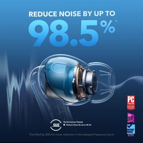 Amazon.com: soundcore by Anker Liberty 4 NC Wireless Earbuds, 98.5% Noise Reduction, Adaptive Noise Cancelling to Ears and Environment, Hi-Res Sound, 50H Battery, Wireless Charging, Bluetooth 5.3 : Health & Household Ear Sound, Noise Cancelling Earbuds, Bustling City, Bluetooth Audio, Disco Duro, Bluetooth Device, Equalizer, Naha, Long Haul