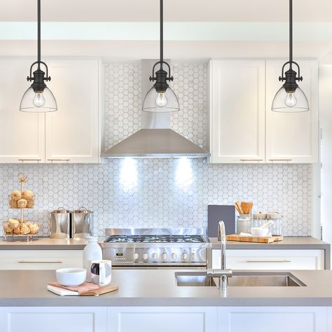 Lighting above kitchen sink window