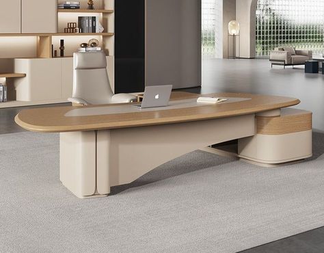 Bringing Life to Work: Top Office Interior Design Ideas for Efficiency Office Table Design Modern, Boss Table, Modern Office Table Design, Modern Office Table, Business Office Design, Small Office Design Interior, Manager Table, Office Desk Designs, Luxury Desk