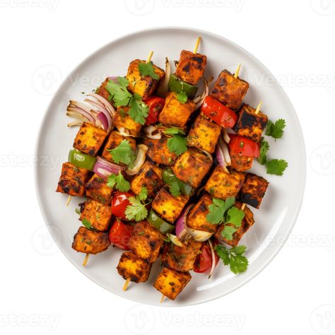 AI generated Paneer Tikka on a White Plate on Transparent Background. American Flag Wallpaper, Flag Wallpaper, Paneer Tikka, Food Poster Design, White Plate, White Plates, Food Poster, Beautiful Hijab, Paneer