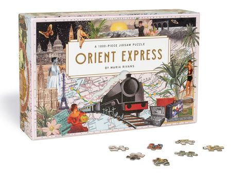 Orient Express (Puzzle) | ABRAMS Collage Landscape, Christmas Promotion, James Joyce, Writing Accessories, Orient Express, Classic Card, Innsbruck, Free Boxes, Collage Artists