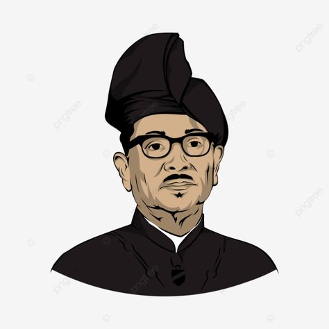 Tunku Abdul Rahman Merdeka, Tunku Abdul Rahman, Independence Day Png, Color Illustration, Png Transparent Background, Illustration Vector, Png Transparent, Portrait Drawing, Free Png