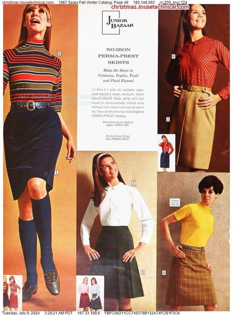 1967 Sears Fall Winter Catalog, Page 48 - Catalogs & Wishbooks 60s Winter Fashion, Seventies Outfits, 1967 Fashion, Late 60s Fashion, Detroit Fashion, 1960 Fashion, One Piece Photos, 60s 70s Fashion, 60s And 70s Fashion