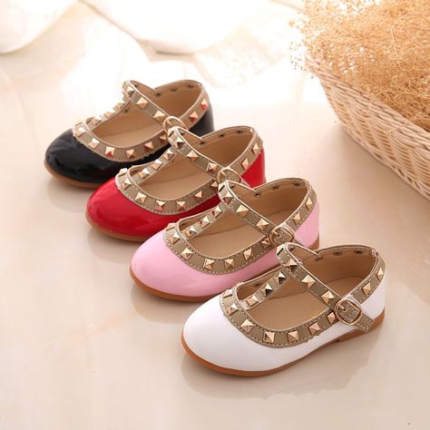 Welcome to our store, We have many kinds of premium products, and we have a fast delivery. Girls Leather Shoes, Black And White Flats, Kids Leather Shoes, Shoes Party, Fashion Shoes Heels, Studded Shoes, Kids Running Shoes, Black Flats Shoes