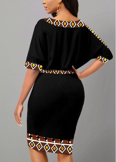 Black Boat, 2piece Outfits, African Print Dress Ankara, Short African Dresses, Best African Dresses, Dinner Dress Classy, Bodycon Dress With Sleeves, African Print Dress, African Print Fashion Dresses