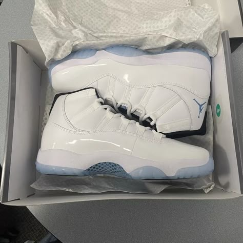 Jordan 11 Retro Legend Blue (2024) CT8012-104 Men's SZ 12 Jordan 11 Shoes, Blue Outfit Men, Jordan 11 Legend Blue, Air Jordan Retro 11, Jordan Retro 11, Jordan Retro 12, Pretty Sneakers, Retro 11, Jordan 11 Retro