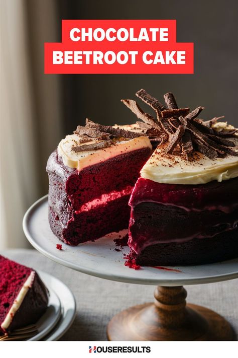 It’s moist, rich, and packed with flavor. Beetroot Cake Recipe, Beetroot Chocolate Cake, Showstopper Dessert, Beetroot Cake, Beetroot Recipes, Spicy Chocolate, Leftover Cake, Fourth Of July Food, Unique Desserts