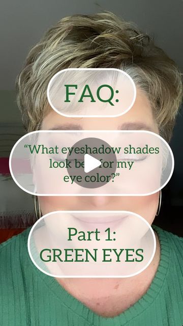 Cindy Willour Beauty on Instagram: "Do you struggle to know what eyeshadow shades will look best on you? FOLLOW as I share some of my FAVORITE shades for EACH eye color! Today let’s celebrate our GREEN eye beauties! Your palette will be filled with shades of reddish-brown, maroon, mahogany, and purples to really POP your beautiful GREEN eyes! 💚 Which look do you like best? NOTE: these are just SOME of my favorites to inspire you - there are SO many beautiful shades that you can choose from. Comment GREEN for help in customizing your OWN palette. 🤍 #greeneyeshadowlook #simpleeyeshadowtutorial #easyeyeshadowlook #loveyoureyes #eyesthatpop #beautifulgreeneyes #over50eyeshadow #over60eyeshadow #matureeyeshadowlook #hoodedeyeshadowlook" Green Eyes With Purple Eyeshadow, Green Eyeshadow Tutorial, Simple Eyeshadow Tutorial, Green Eyeshadow Look, Easy Eyeshadow, Everyday Eyeshadow, Beautiful Green Eyes, Simple Eyeshadow, Green Eye