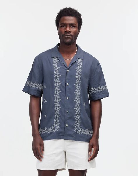 Men's New Arrivals, Men's Denim, and Men's Clothing Hawaiian Themed Outfits, Madewell Shirts, Party Attire, Mens Wear, Fit Body, Boy Clothes, Pullover Shirt, Casual Sets, Work Shirts