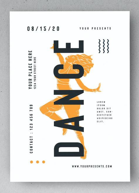 Dancing Poster Design, Dance Poster Design Graphics, Dance Logo Design Creative, Dance Flyer Design, Dance Logo Ideas, Dance Festival Poster, Dance Branding, Dance Graphic Design, Logo Design Dance