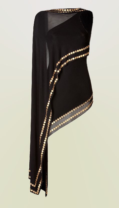 Donna Karan coin embellished top فستان سهرة, Moda Vintage, Indian Designer Wear, Donna Karan, Designer Wear, Black Top, Evening Wear, Indian Fashion, Blouse Designs