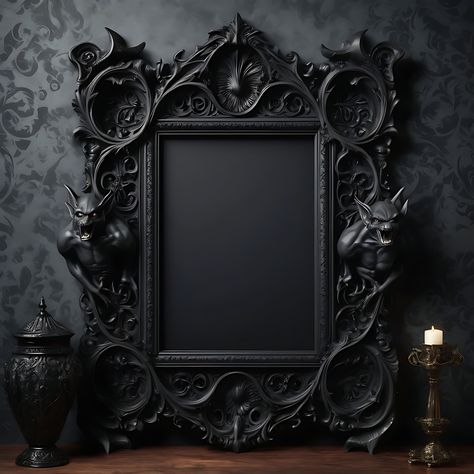 Delve into the dark elegance of your artistic creations with our 11-Piece Gothic Wall Art Mockup Collection. Perfect for designers, artists, and Etsy sellers who revel in the mystique of gothic aesthetics, this collection provides the ultimate backdrop to make your art truly unforgettable. 🖤 What's Included: 1. Gothic Wall Art Mockup Collection: 11 High-Quality Gothic Mockups: Each mockup is meticulously designed to capture the haunting beauty of gothic and baroque styles, featuring ornate fram Gothic Frame Wall, Gothic Craft Room, Gothic Interior Design Victorian, Goth House Interior, Gothic Office Decor, Modern Gothic Home Decor, Victorian Gothic Decor, Gothic Frame, Black Shabby Chic