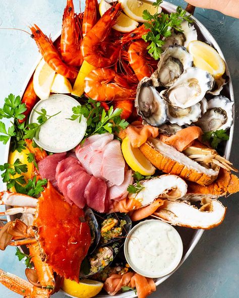 Elegant Party Platters, Tin Eats, Salt And Pepper Squid, Salmon Tartare, Pan Fried Fish, Recipes Seafood, Seafood Sauce, Recipetin Eats, Recipe Tin