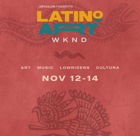 Social Media Design Assets for Latino Art WKND A throwback to Latino Art Weekend Art and music event in Austin, TX! Forty4 Design crafted these beautiful design assets highlighting the bold colors of cultural Latino patterns. We loved bringing this celebration of culture to life. #latinos #socialmediamarketing #latinoartwkend #designassets #forty4design #designcompany #huttotx Latino Design, Latin Culture, Latino Art, Art And Music, Latin Music, Music Event, Be Bold, Design Assets, Media Design