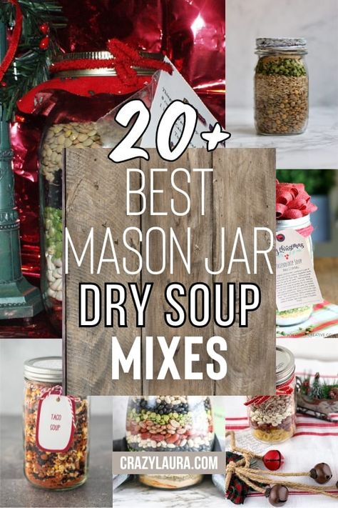 Homemade Eatable Christmas Gifts, Make Ahead Mason Jar Meals, Chicken Noodle Soup In A Jar Recipe Dry Mixes, Mason Jar Dried Soup Recipes, Dried Soup In A Jar Great Gifts, Dried Soups In A Jar, Soup In A Mason Jar Recipes, Pasta In A Jar Gift, Mason Jar Dry Soup Mix Recipes