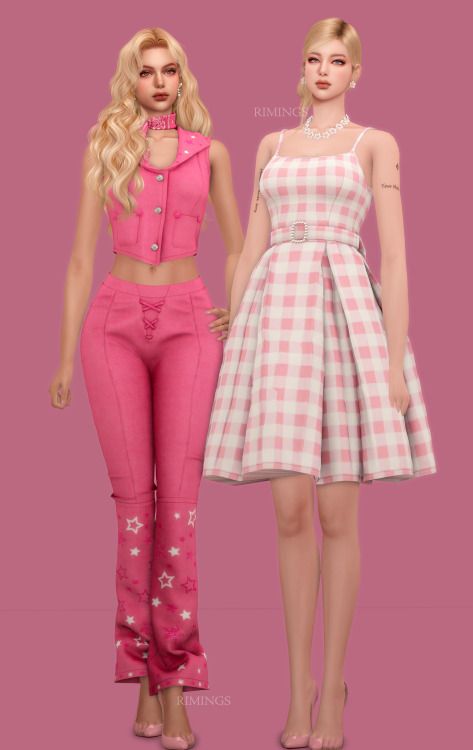 [RIMINGS] Barbie’s Closet Collection - FULL... - RIMINGS Sims 4 Barbie Clothes, Sims 4 Barbie Movie Cc, Barbie Sims 4 Cc Patreon, Sims 4 Cc Maxis Match Barbie, Sims Barbie Cc, Sims 4 Barbie Dress, Sims Cc Barbie, Sims4 Cc Barbie, Ts4 Barbie Cc