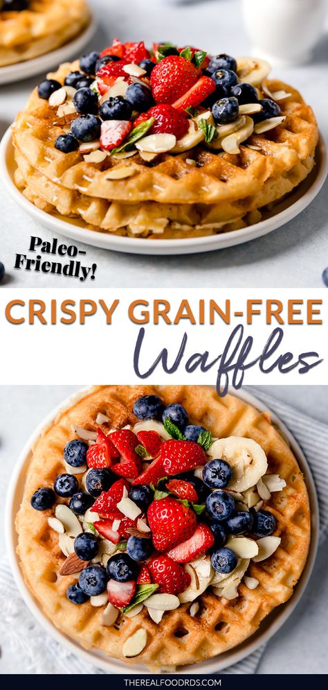 Wheat Free Waffles, Healthy Grain Free Breakfast, Grain Free Waffles, Eclipse Breakfast Ideas, Grain Free Dinners, Grain Free Breakfast Ideas, Grain Free Waffle Recipe, Grain Free Lunch, Flax Waffles