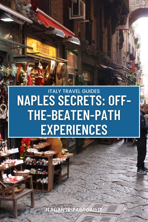 Delve into hidden gems and off-the-beaten-path experiences in Naples. Our guide unveils Naples' best-kept secrets, allowing you to explore the city like a local. From quiet alleys to charming markets, you'll find unique experiences that aren't in the tourist brochures. Discover the real heart of Naples, where hidden treasures await. #Naples #HiddenGems Naples Hidden Gems, Naples Nightlife, Naples Travel, Things To Do In Naples, Italy Trip Planning, Real Heart, Pompeii Ruins, South Italy, San Gennaro