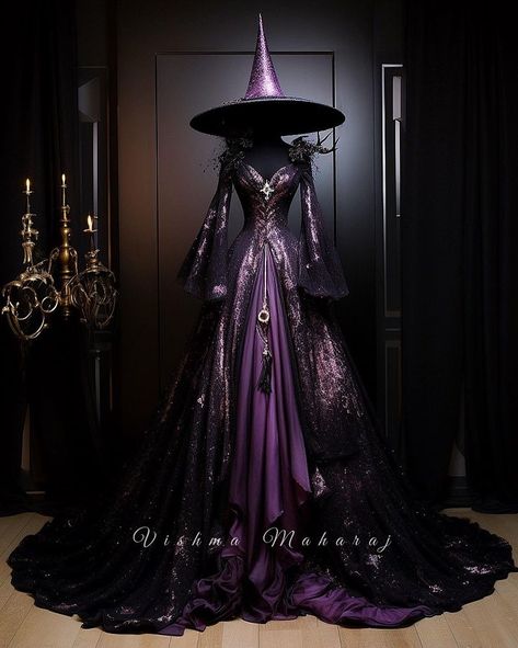 Purple Prom Dress Long, Vishma Maharaj, Dresses Queen, Rich Clothes, Beautiful Long Dresses, Purple Prom Dress, Fantasy Dresses, Queen Dress, Fantasy Gowns