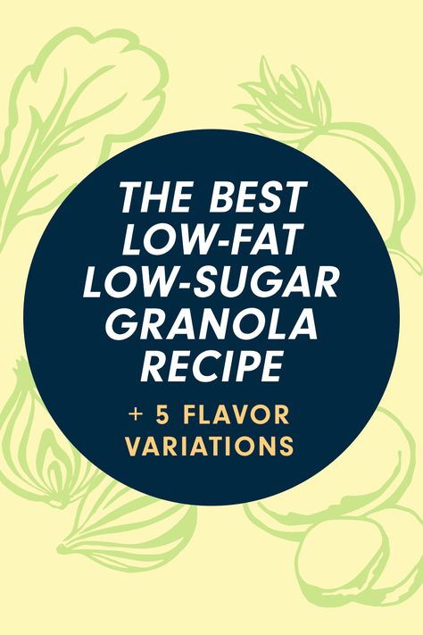 The Best Low-Fat, Low-Sugar Granola Recipe + 5 Flavor Variations via @forksoverknives Low Fat Granola Recipe, Low Sugar Granola Recipe, Vegan Granola Recipe, Cherry Granola, Low Sugar Granola, Peanut Butter Blueberry, Flavor Combos, Granola Recipe Healthy, Vegan Granola