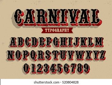 Circus Letters, Carnival Font, Circus Font, Sign Painting Lettering, Design Alphabet, ポップアート ポスター, Tattoo Schrift, Vintage Logos, Tattoo Lettering Fonts