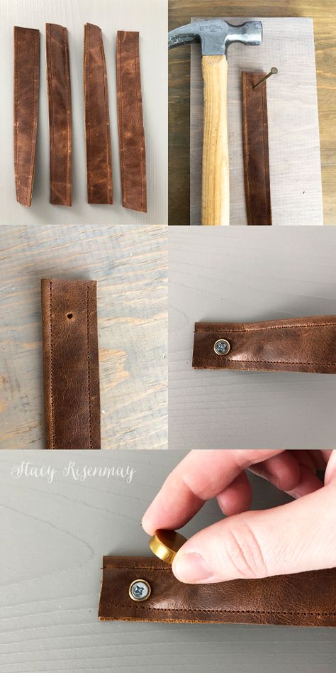 Diy Leather Cabinet Pulls, Diy Handles Drawer Pulls, Diy Cabinet Pulls, Diy Cabinet Handles, Diy Leather Handle, Diy Leather Drawer Pulls, Diy Leather Pulls, Under Bed Storage Drawers, Drawer Pulls Diy