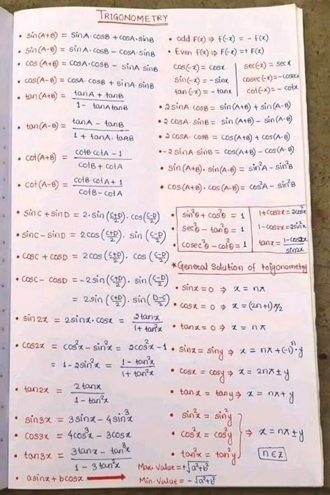 Trigonometry Aesthetic, Trigonometry Ratios, Calculus Aesthetic, Trigonometry Table, Basic Trigonometry, Trigonometry Formulas, Trigonometry Worksheets, Sin Cos, Math Cheat Sheet