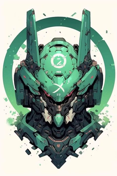 Mech Concept Art Robots, Mecha Art Illustrations, Mecha Art, Robot Design Sketch, Portrait Digital Art, Wallpaper Digital Art, Beginner Artist, Mecha Robot, Mixed Art