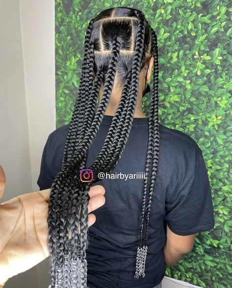 Hairstyles For All Hair Types, Black Box Braids, Large Box Braids, Cute Box Braids, Braided Hairstyles For Black Women Cornrows, Big Box Braids, Big Braids, Big Box Braids Hairstyles, Jumbo Box Braids