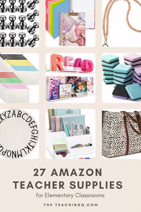 27 Amazon Teacher Supplies and Must-Haves for the Elementary Classroom. This Amazon Teacher Supplies List will help you create a successful learning environment with the right tools and resources for Elementary. Amazon Teacher Must Haves, Teacher Supplies List, Teacher Supplies Organization, Classroom Supplies List, Teacher Wish List, Teacher Classroom Supplies, Teacher List, Classroom Items, Classroom Wishlist