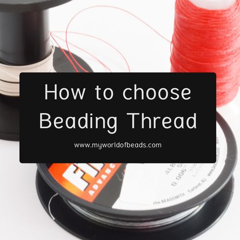 Best Thread For Bead Loom, Bead Sizing Chart, Seed Bead Thread, Beadwork Patterns Free Seed Bead Tutorials, Bead Netting, Stringing Beads, Interesting Crafts, Bead Size Chart, Seed Beads Diy