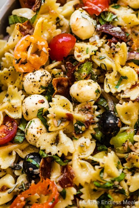 Salad With Bocconcini Cheese, Bocconcini Pasta Salad, Pasta Salad With Banana Peppers, Recipes With Bocconcini, Sicilian Pasta Salad, Pasta Salad Recipes With Italian Dressing, Bocconcini Recipes, Bocconcini Salad, Pasta Salad With Italian Dressing