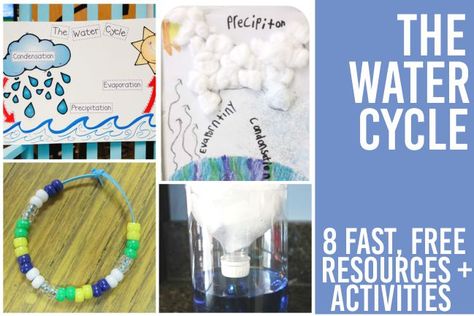 Science Water Cycle, Micro School, Water Cycle Activities, Letters Activities, Science Websites, Cloud Activities, Water Unit, Grade 2 Science, Ag Education