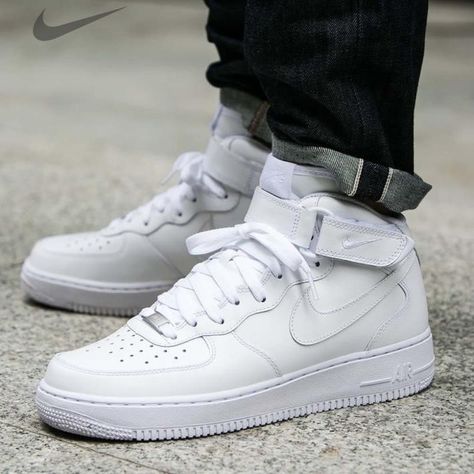 Nike Air Force 1 Mid Outfit, Air Force 1 Mid Outfit Men, Air Force 1 Mid Outfit, Sneaker Outfits, Sneaker Trend, Nike Air Force 1 Mid, Nike Air Force One, Air Force 1 Mid, All Nike Shoes