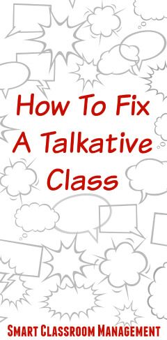 Unwanted talking is near the top of the list of teacher frustrations. Although not considered severe misbehavior, it can nonetheless severely disrupt learning. It can hijack listening, shatter concentration, and cause other students to join in as well. It's a thorny issue---because it's hard to know why it's happening, what you're doing wrong, and why Talkative Class, Classroom Architecture, Smart Classroom, Teaching Classroom Management, Effective Classroom Management, Classroom Tour, Substitute Teaching, Classroom Strategies, Classroom Behavior Management