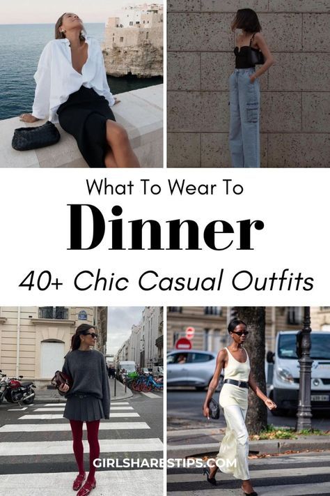 Outfits For Work And Going Out, Evening Fashion Outfits, Hosting Dinner Outfit, Inlaws Dinner Outfit, Black Casual Dinner Outfit, Cute Casual Dinner Outfits Fall, Casual Dinner And Drinks Outfit, Formal Work Dinner Outfit, Smart Evening Outfit Women