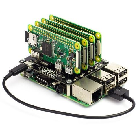 Raspberry Pi: Combine a Raspberry Pi with up to 4 Raspberry Pi Zeros for less than US$50 with the Cluster HAT - NotebookCheck.net News Cool Raspberry Pi Projects, Projets Raspberry Pi, Raspberry Projects, Pi Computer, Raspberry Pi Computer, Diy Arduino, Computer Projects, Diy Tech, Raspberry Pi Projects