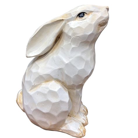 PRICES MAY VARY. 【EASTER BUNNY DECORATION: 】- Distressed resin bunny statue with a shabby chic design. This Carved Rustic Easter rabbit is made of durable resin material. The dimension is 6.5inches height x 4 inches width x 3 inches length 【TABLE CENTERPIECE:】- Exquisite and lovely Easter bunny figurine with antique finish in sitting gesture, is a perfect choice for Easter theme decor and part of a spring centerpiece. 【COLLECTION: 】- This vintage rabbit figurine matches well with Easter eggs, gr Easter Bunny Figurines, Bunny Statue, Easter Festival, Spring Centerpiece, Vintage Rabbit, Rabbit Figurine, Bunny Figurine, Easter Bunny Decorations, Bunny Decor