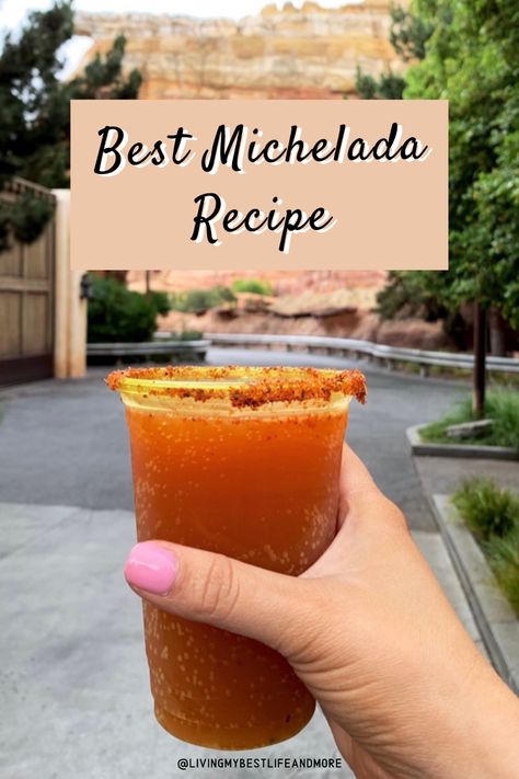 Image of Hispanic alcoholic drink called a Michelada. Tangy beer drink that can be spiced up. So refreshing and delicious! Tamarindo Michelada Recipe, Mexican Beer Drinks Michelada Recipe, Authentic Michelada Recipe, Pickle Michelada Recipe, How To Make Micheladas Recipes, Clamato Michelada Recipe, Mango Michelada Recipe, How To Make Micheladas, Spicy Michelada Recipe