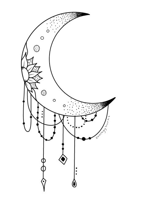 pinterest ➳ shelbyyburns #tattoodesigns #firsttattoo #moontattoo #moondrawing #tattoo  #tattoodrawings #simpledrawings #tattoosforwomen #originaldesign Moon And Date Tattoo, Small Tattoo Ideas Nature, Simple Tattoo Outlines For Women, Celestial Doodles, Moon Mandala, Crescent Moon Tattoo, Moon Tattoo Designs, Small Hand Tattoos, Moon Drawing