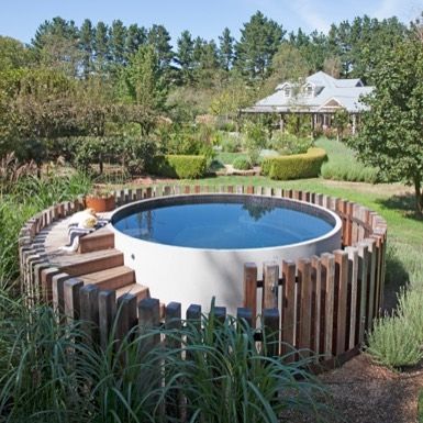 Plunge Pool Envy || noun. 1.  A feeling of discontentment or longing to own a 10 Tonne plunge pool even if space and budget are not ideally suited... To learn more about the beautiful 'Tess' as seen in @ronnieandgeorgia's back yard shop See the Rooms on our homepage.  #theblockshop #9theblock #theblock #plungepool Stock Tank Swimming Pool, Swimming Pool Decorations, Kleiner Pool Design, Deck Piscina, Industrial Lighting Design, Tank Pool, Stock Tank Pool, Round Pool, Small Pool Design